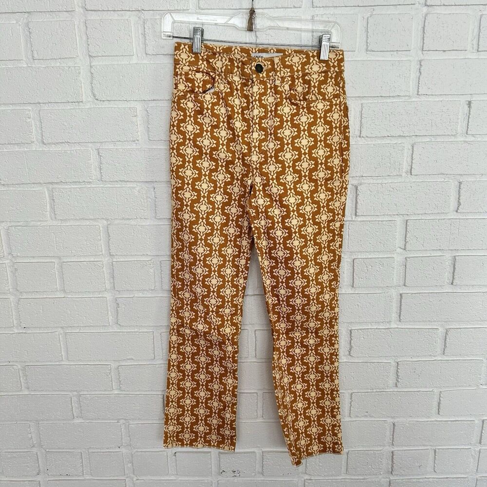 Zara Jeans Womens Size 2 All Over Print Geometric Hip Chic